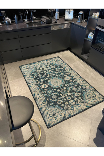 Rugs Modern Halı Green Traditional Patterned Woven Base Carpet Miravip330