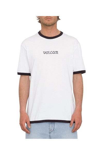 Volcom تيشيرت Fullring Ringer Sst Wht