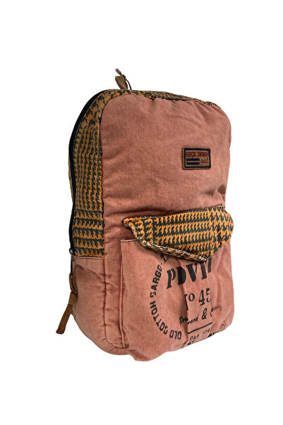 Old Cotton Kaliteli Vintage Tek Gözlü Disayn Sırt Gezi Çantası KC Harley Bag 5097