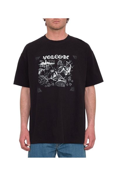 Volcom تي شيرت شارع كيوتشي بلك