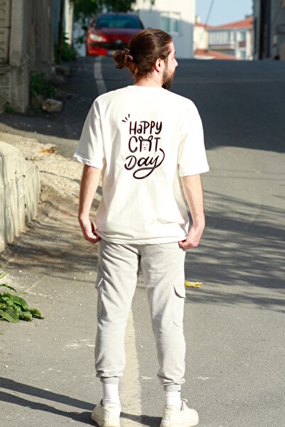 Lucky Line Unisex 100% pamuk lu Vezena Oversize kroj majica sa natpisom