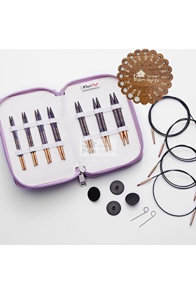 BALIM ÖRGÜ EVİ KnitPro J’adore Cubics Değiştirilebilir Misinalı Kısa Şiş Seti...