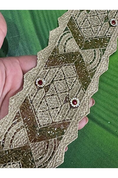 Gönülden Tasarım 130X7 CM TAŞLI ÜTÜ İLE YAPIŞAN ŞERİT DİKİŞ GİYİM ÇANTA AKSES...