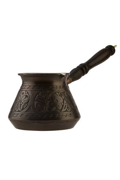 Demmex Copper Coffee Pot With Pure Copper Hand Work Turkish Coffee Espresso Milk Heat Herb Tea Brewing Coffee Pot