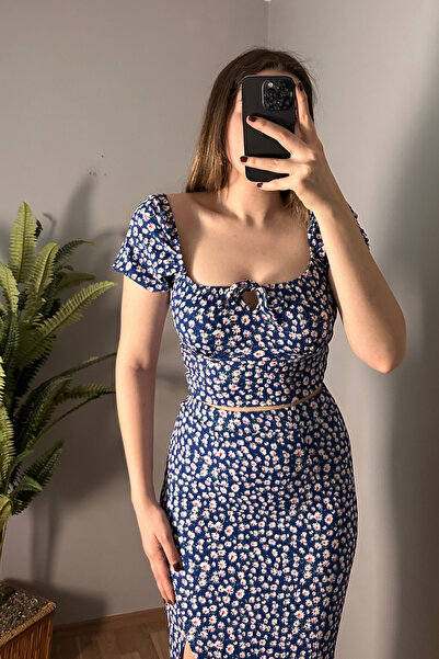 Sorridi Mira Daisy Patterned Skirted 2-Piece Set