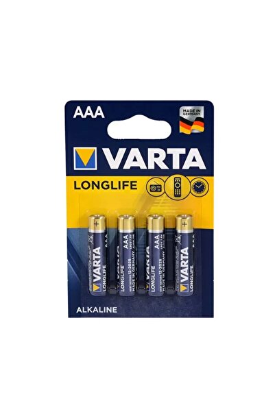 Varta Longlife Extra Alkalin İnce Pil - AAA - 4'lü