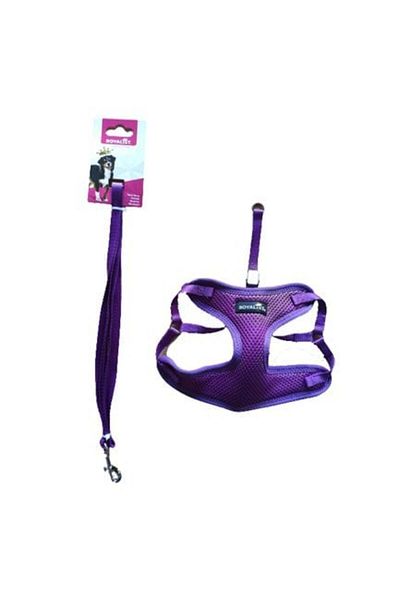 Royalist DOG Collar PURPLE Color Soft Breathable Surface Chest Collar 15 mm width 120 cm
