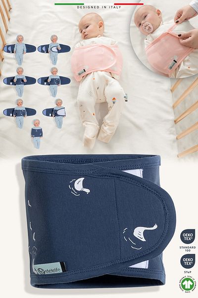 Elele EleleLife Baby Swaddle Belt Newborn Indigo Pato