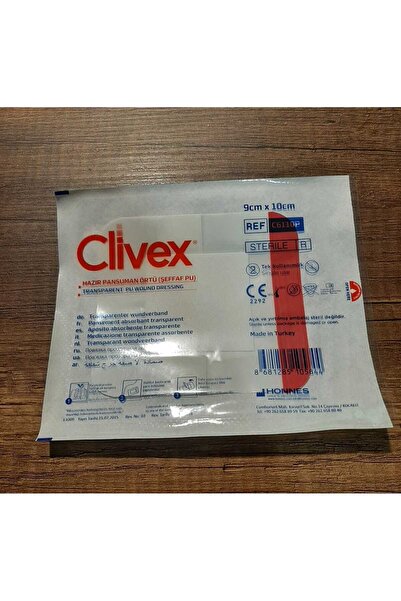 CLİVEX Su Geçirmez Hazır Pansuman Örtü Şeffaf Pu 5 Adet