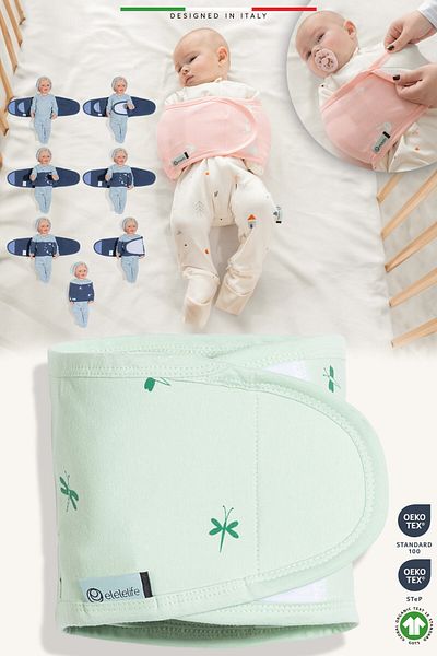 Elele EleleLife Baby Swaddle Belt Newborn Green Sanno