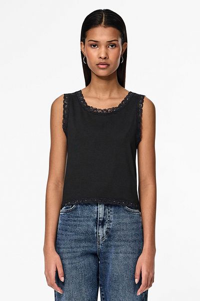 PIECES PCMALENE SPITZEN-TANKTOP BC