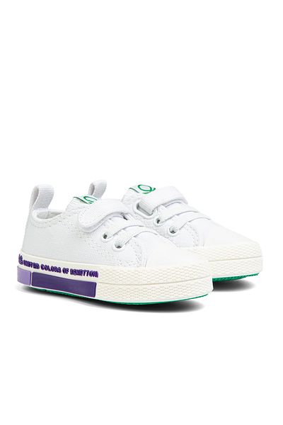 Benetton ®| BN-30973- White Lilac - Dětské tenisky