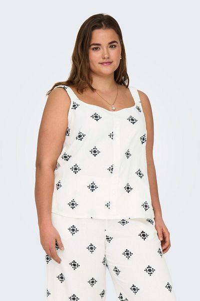 Only Carmakoma Top Normal geschnitten V-Ausschnitt Curve Top