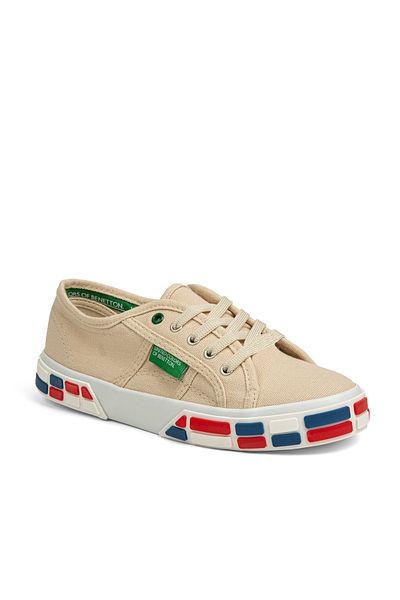 Benetton Beige Women's Sneakers BN-30691