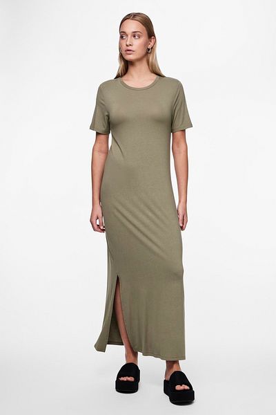 PIECES PCSOFIA SS T-SHIRT MAXI DRESS NOOS BC