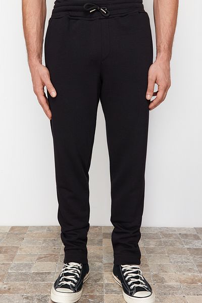 Trendyol Collection TMNSS24EA00008 Μαύρο Βασικό Φούτερ