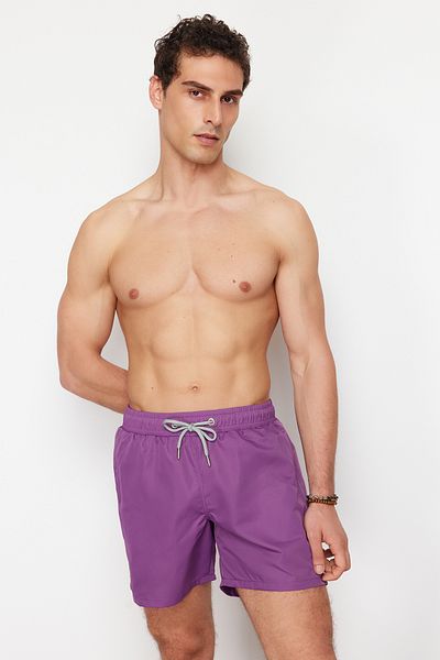 Trendyol Collection Dunkelviolette Badeanzug-Meeresshorts in Standardgröße - TMNSS20DS0022