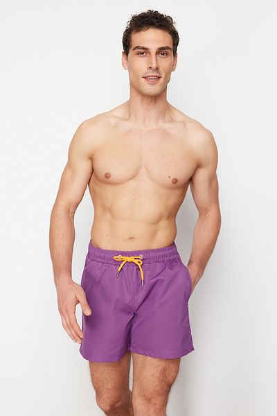 Trendyol Collection Σκούρο μωβ Basic Standard μαγιό μαγιό σορτς TMNSS20DS0023