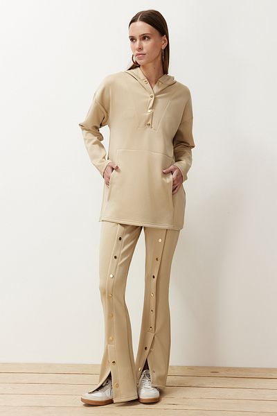 Trendyol Modest Stone Diver/Scuba Knitted Top and Bottom Set TCTSS24US00051