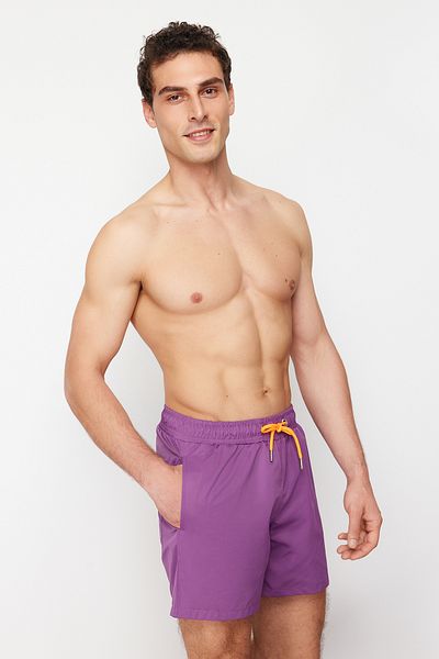Trendyol Collection Σκούρο μωβ Basic Standard μαγιό μαγιό σορτς TMNSS20DS0023