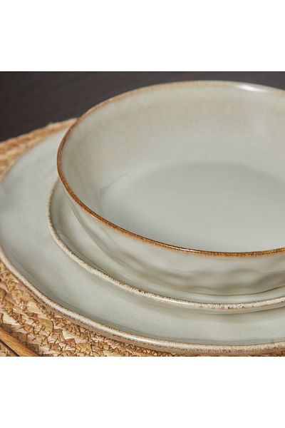 Karaca Aria Reactive Geschirrset Für 6 Personen, 24 Teile, Beige, Tafelservice, Einzigartigkeit