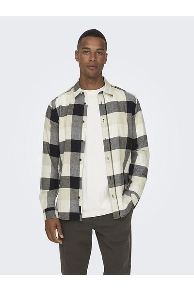 Only & Sons Πουκάμισο - Λευκό - Casual