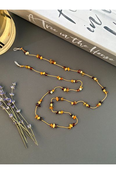 Kotryna Adult Drop Amber Glasses Lanyard 60 cm