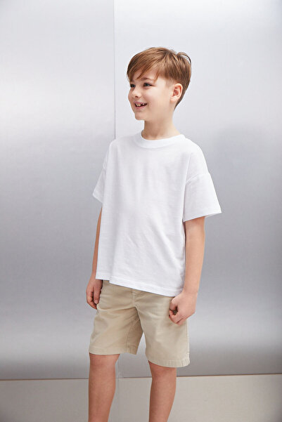 GRIMELANGE Octave – Übergroßes weißes T-Shirt für Herren