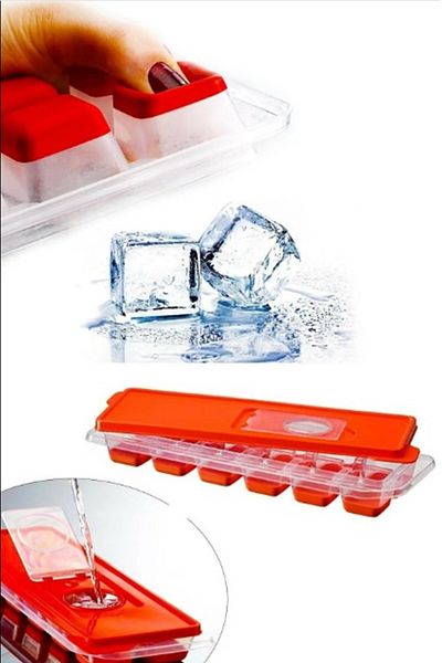İndirimKap 12-piece Ice Mold - Non-stick Finger Freezer Set