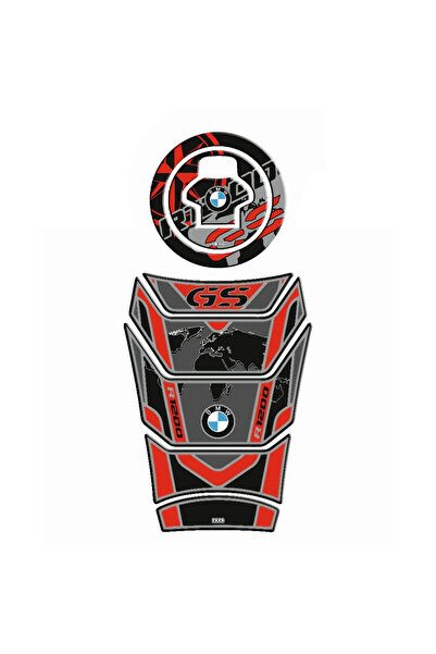 Gogo BMW GS R1200 Tank Pad Set Kırmızı