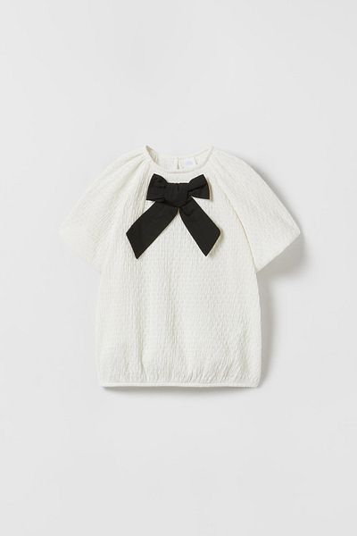 Zeyder Kids Tricou cu fundă pentru fetiță