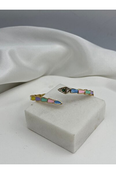 Yıldız Accessory Ayarlanabilir Bvlgarı Model Zirkon Taşlı Altın Renkli Mineli...