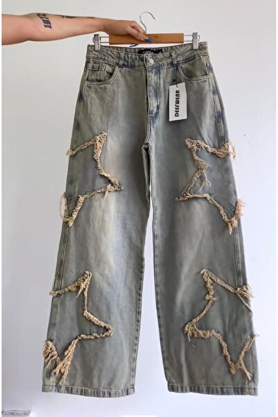DEEFWEAR Y2K YILDIZ DETAY BAGGY  JEAN PANTOLON / STAR JEAN
