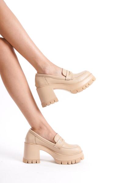 bescobel Dámské boty na vysokém podpatku Horta Nut Skin pro každodenní nošení