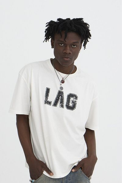 Lagger and Gear Unisex Printed Oversize T-Shirt