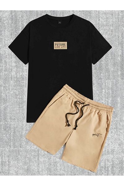 viperkombin T-Shirt and Shorts Set of 2 Cotton Relaxed Fit