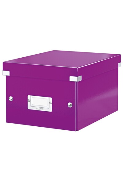 Leitz 6043 Wow Metalik Mor Küçük Boy Saklama Kutusu