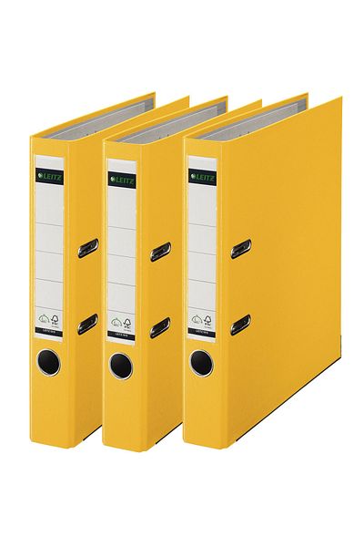 Leitz Yellow Narrow Plastic Office Folder - 1015t