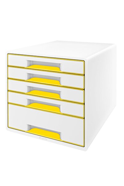 Leitz 5214 Wow Metalik Sarı 5 Çekmeceli Evrak Rafı