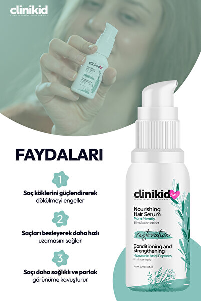 Clinikid Anneler Için Onarıcı Ve Güçlendirici Saç Bakım Serumu