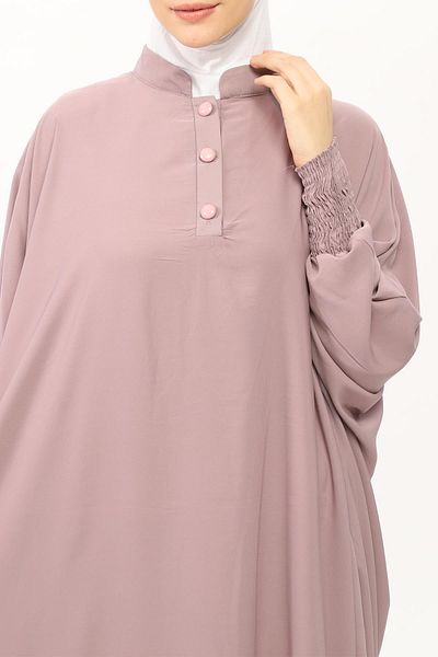 Altobeh Medina Silk Abaya Ferace - Hijab φόρεμα με γιακά και μανίκια νυχτερίδας
