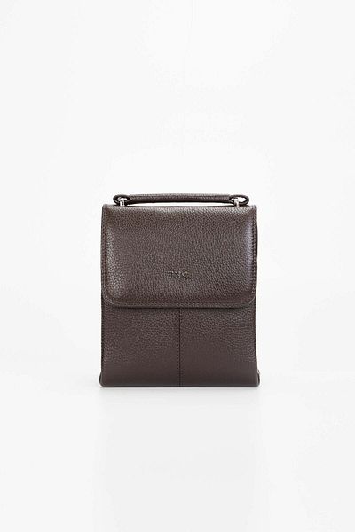 Tamer Tanca Men's Brown Genuine Leather Handbag