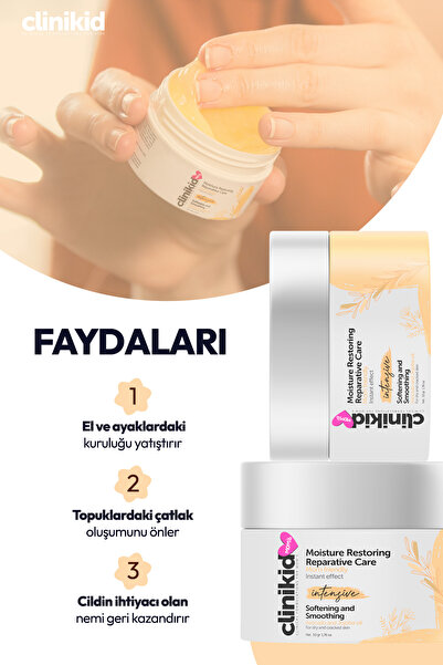 Clinikid Anneler Için Yumuşatıcı Ve Besleyici El Ve Ayak Bakım Kremi