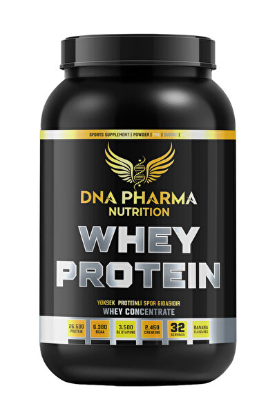 DNA PHARMA Whey Protein Muz Aromalı 1152 gr 32 Servis