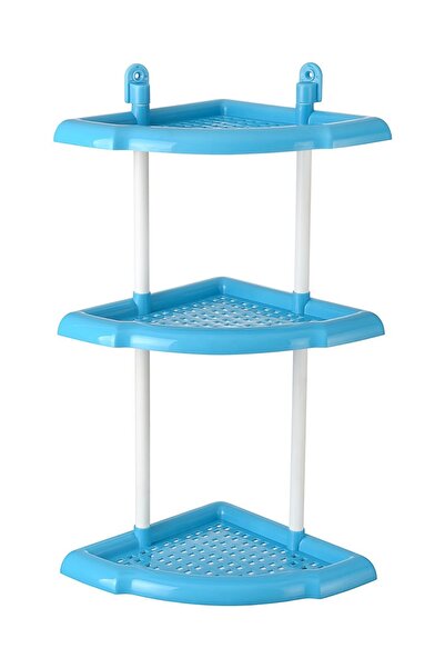 Altıntepe 3'Lü Jelatinli Banyo Köşelik Mavi