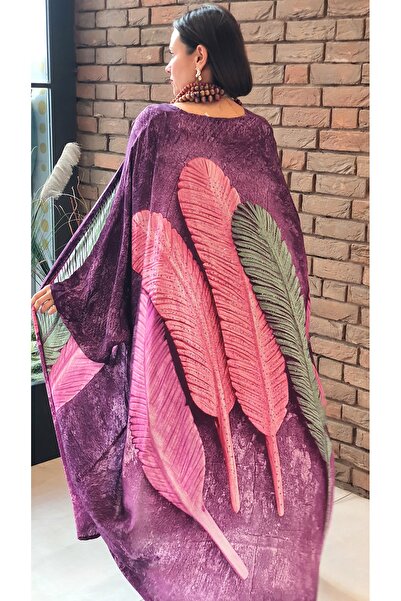 Park Moda TRENDBYSENA AN4013 TAŞ İŞLEMELİ TÜY DESEN KİMONO