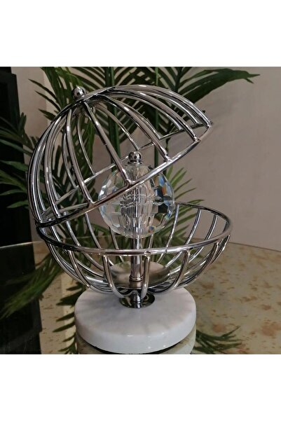 CREARTHOME Dekoratif Midye Kristal Aksesuar Gümüş Szr-298552