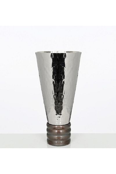 Vitale Silver Doric Decorative Large Vase - 49X24Cm Ak.Ja0043