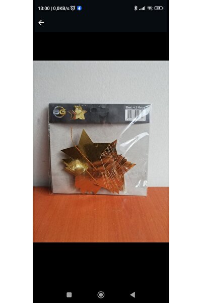 AKTEZ-EL زخرفة مصباح السقف المعلق على شكل نجمة ذهبية ذهبية