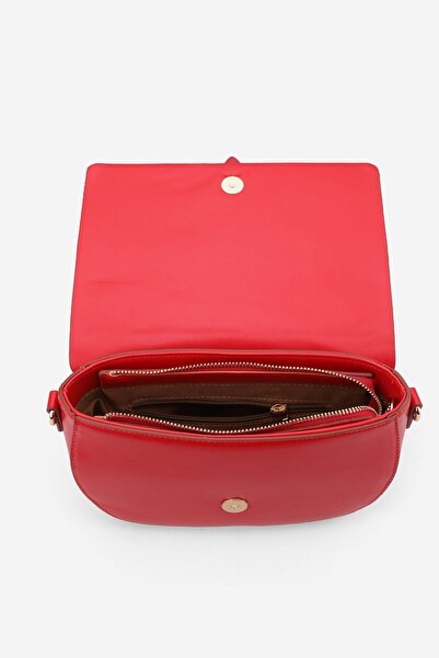 TUNAELLİ WOMEN'S RED COVER ADJUSTABLE CROSSBODY BAGET BAG